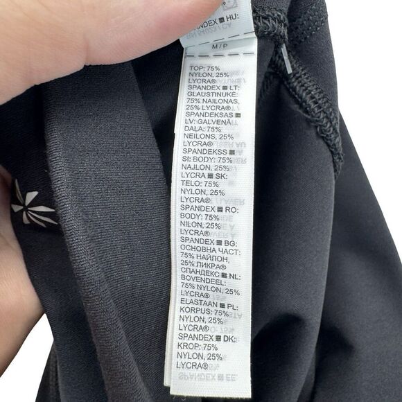 Athleta Transcend Slim Pant Womens size M 32" Nylon Stretch Black - Picture 5 of 11